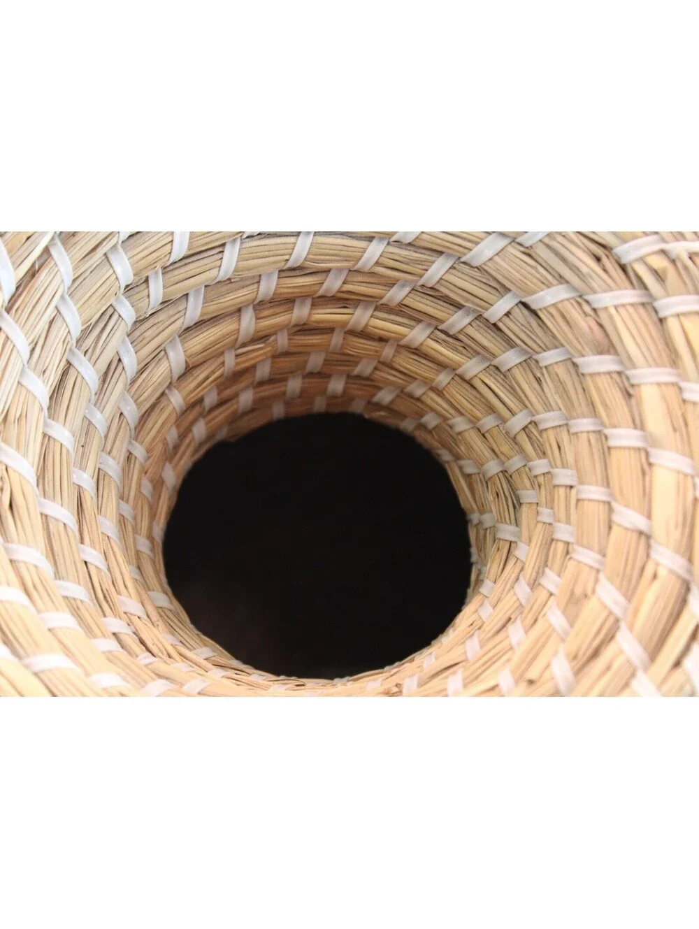VTG Pine Needle Wrapped Handmade Storage Basket 10